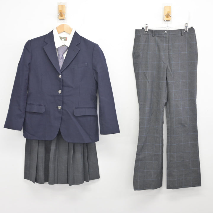中古】鳥取県 米子工業高等学校 女子制服 5点 (ブレザー・シャツ