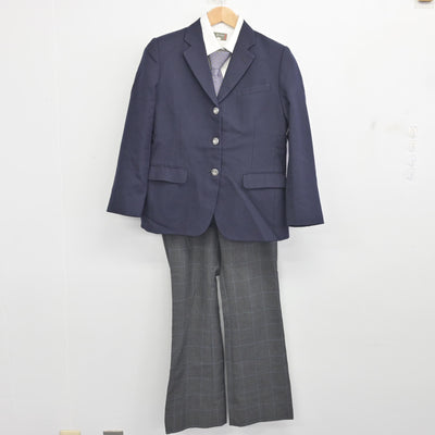 【中古】鳥取県 米子工業高等学校 女子制服 5点 (ブレザー・シャツ・スカート・ズボン) sf092092