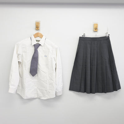 【中古】鳥取県 米子工業高等学校 女子制服 5点 (ブレザー・シャツ・スカート・ズボン) sf092092