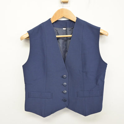 【中古】 学校名不明 女子制服 2点 (ベスト・スカート) sf092135