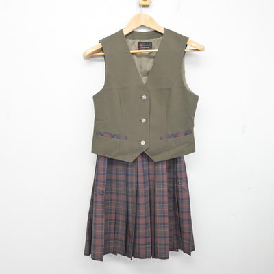 【中古】北海道 札苗中学校 女子制服 3点 (ブレザー・ベスト・スカート) sf092169