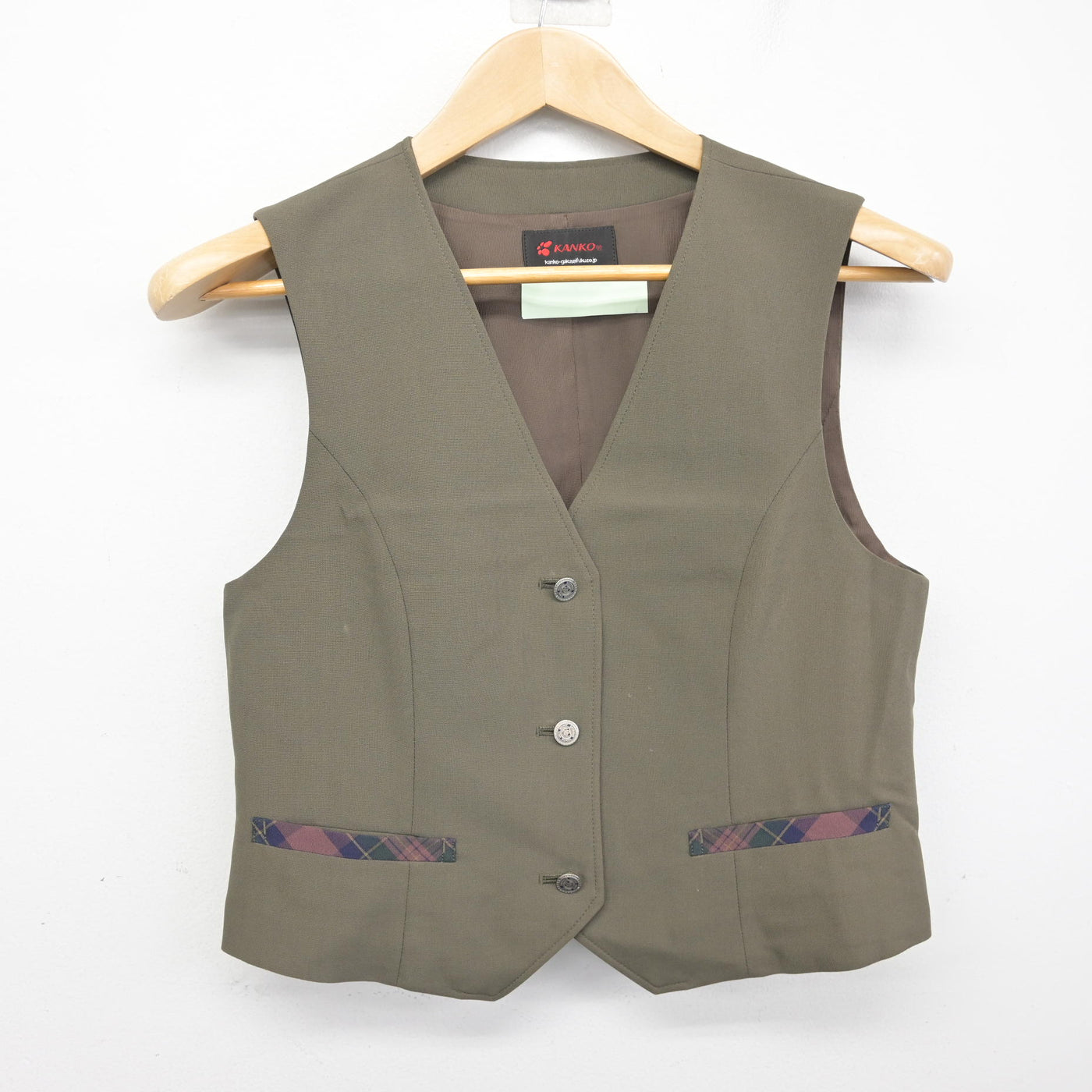 【中古】北海道 札苗中学校 女子制服 2点 (ベスト・スカート) sf092170