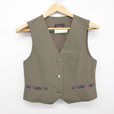【中古】北海道 札苗中学校 女子制服 2点 (ベスト・スカート) sf092170
