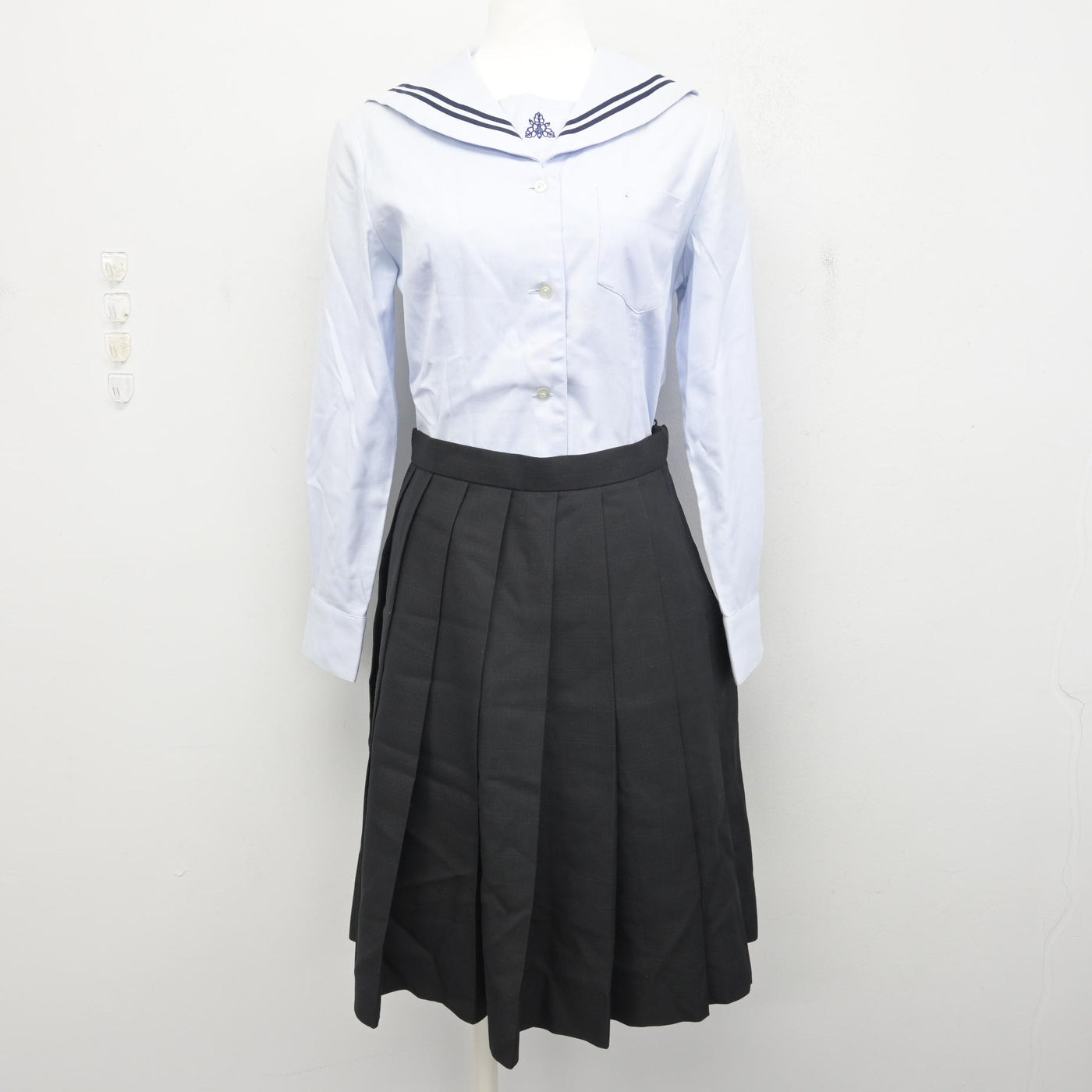 【中古】熊本県 菊池高等学校 女子制服 3点 (ブレザー・ブラウス・スカート) sf092236