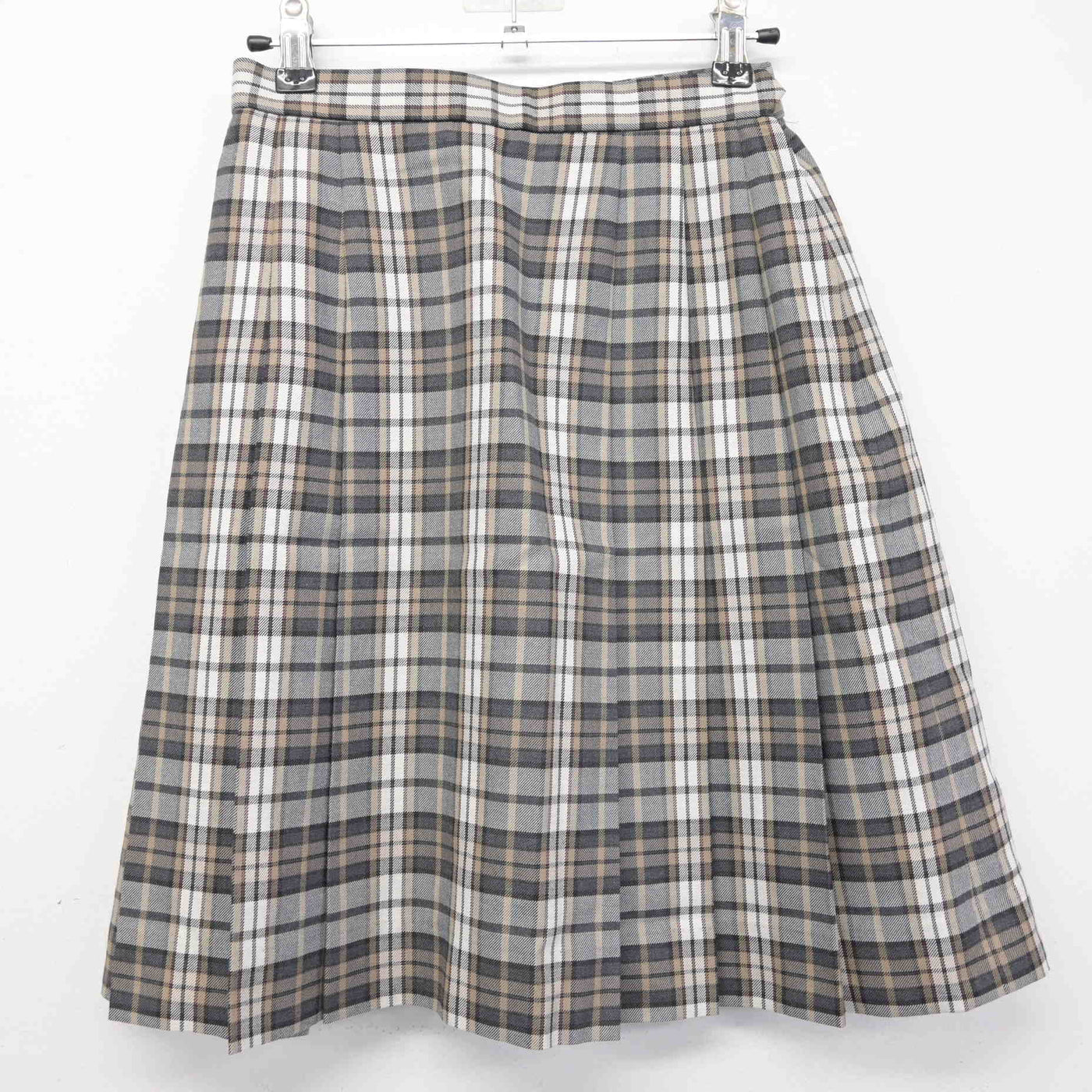 【中古】東京都 錦城高等学校 女子制服 5点 (ニット・シャツ・スカート) sf092239