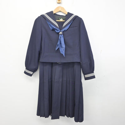【中古】千葉県 柏第五中学校 女子制服 3点 (セーラー服・ジャンパースカート) sf092265