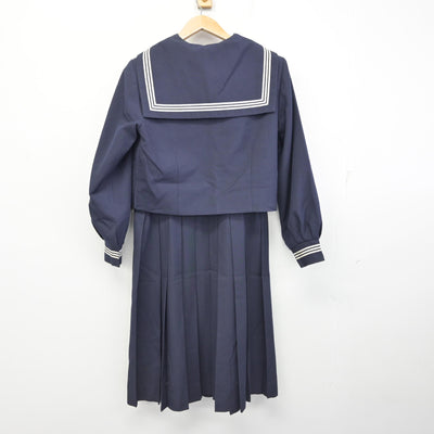 【中古】千葉県 柏第五中学校 女子制服 3点 (セーラー服・ジャンパースカート) sf092265