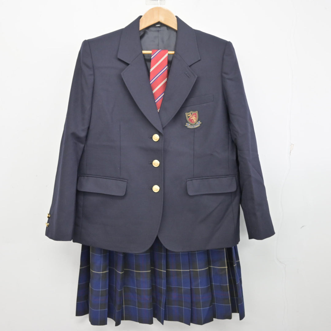 中古】 第一学院高等学校 女子制服 4点 (ブレザー・スカート