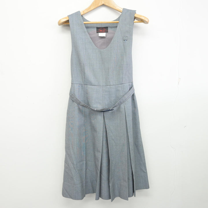 中古】広島県 庚午中学校 女子制服 3点 (ブレザー・ジャンパースカート