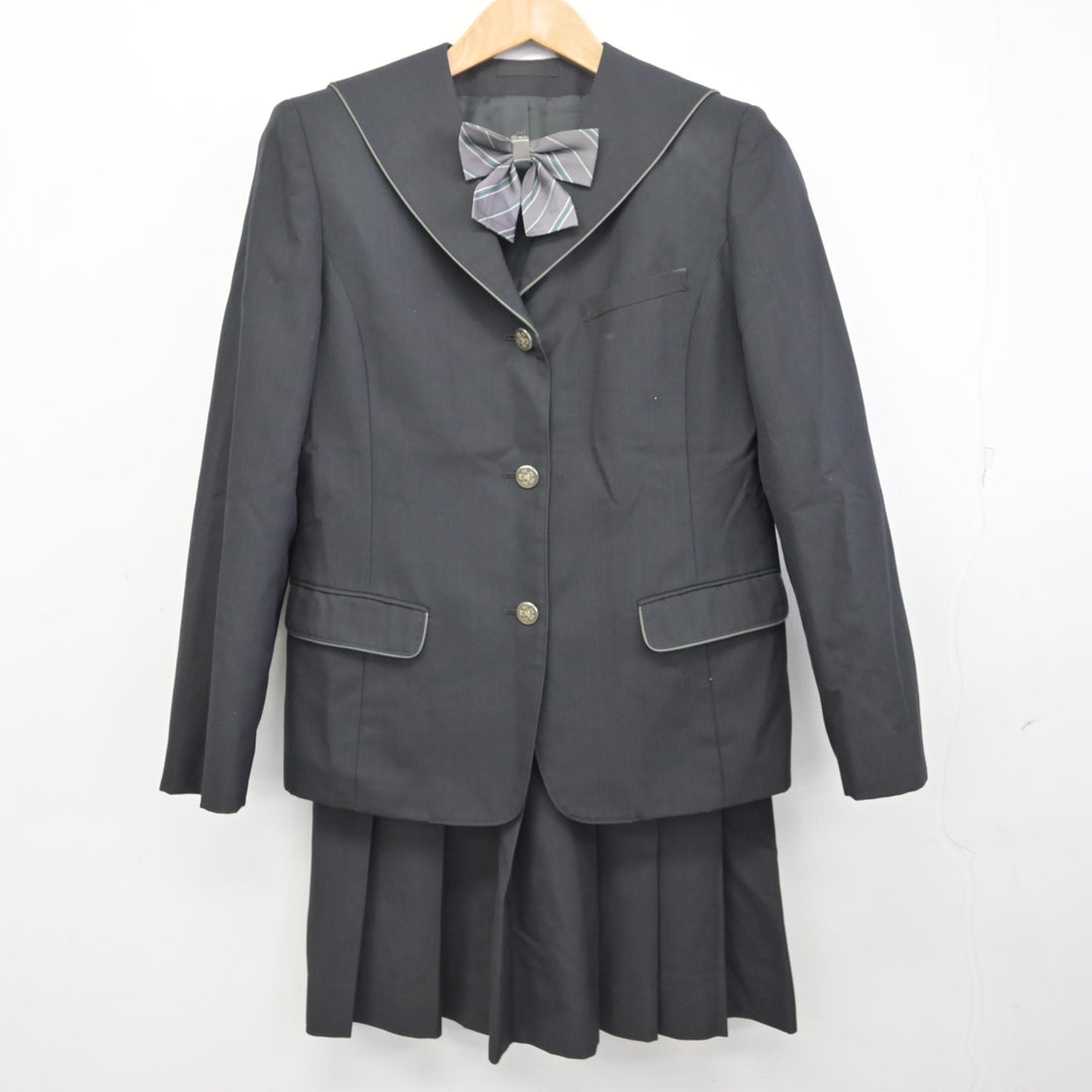 新品制服120cm 中古】滋賀県 比叡山高等学校 女子制服 4点 (ブレザー・ニット