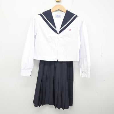 【中古】愛知県 津島北高等学校 女子制服 3点 (セーラー服・スカート) sf092599