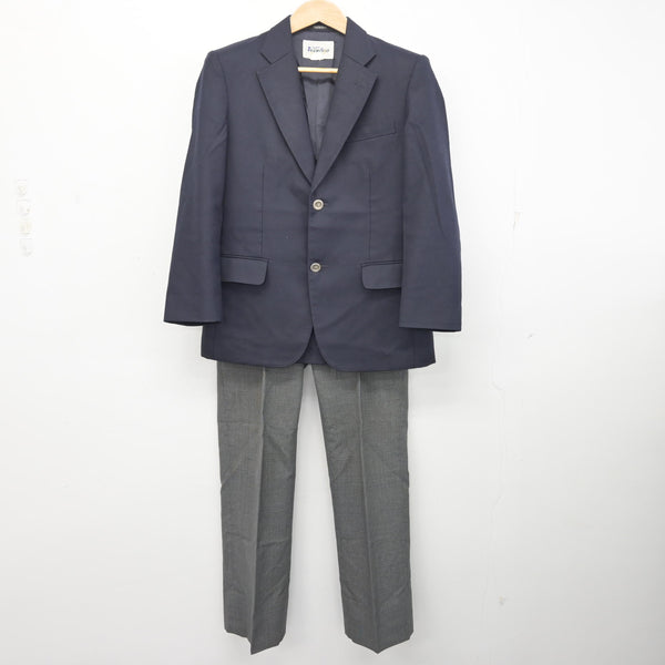 中古】秋田県 美郷中学校 男子制服 2点 (ブレザー・ズボン) sf092634