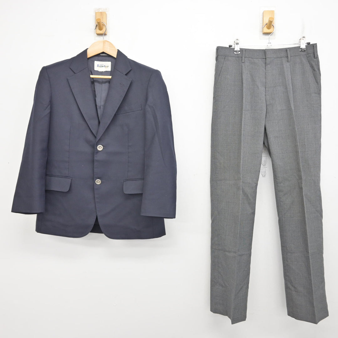 中古】秋田県 美郷中学校 男子制服 2点 (ブレザー・ズボン) sf092634 