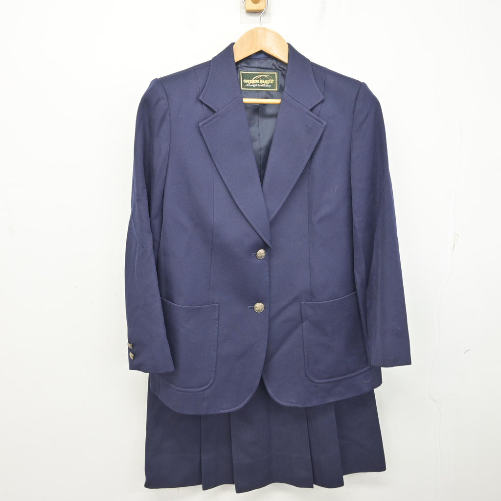 新栄中制服 中古】埼玉県 新栄中学校 女子制服 3点 (ブレザー・スカート・スカート