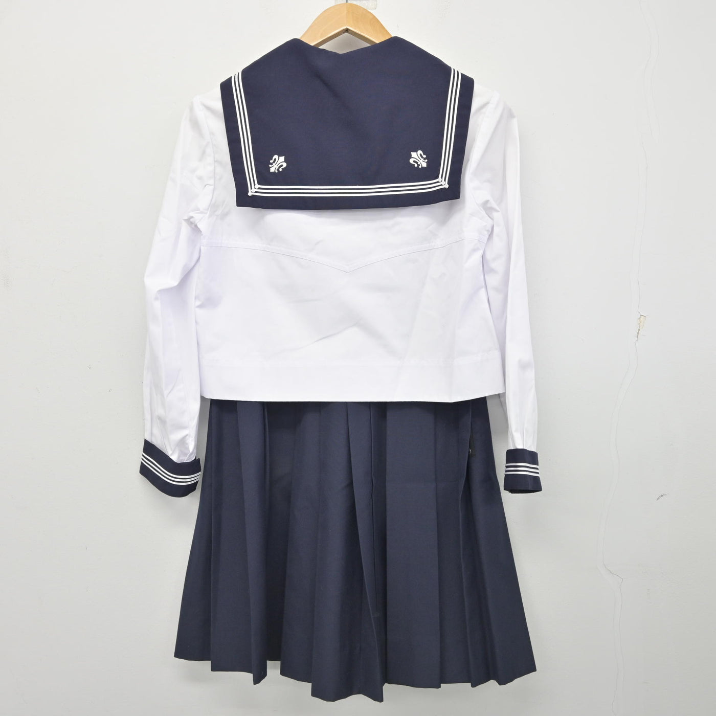 中古】宮城県 仙台白百合学園高等学校 女子制服 3点 (セーラー服