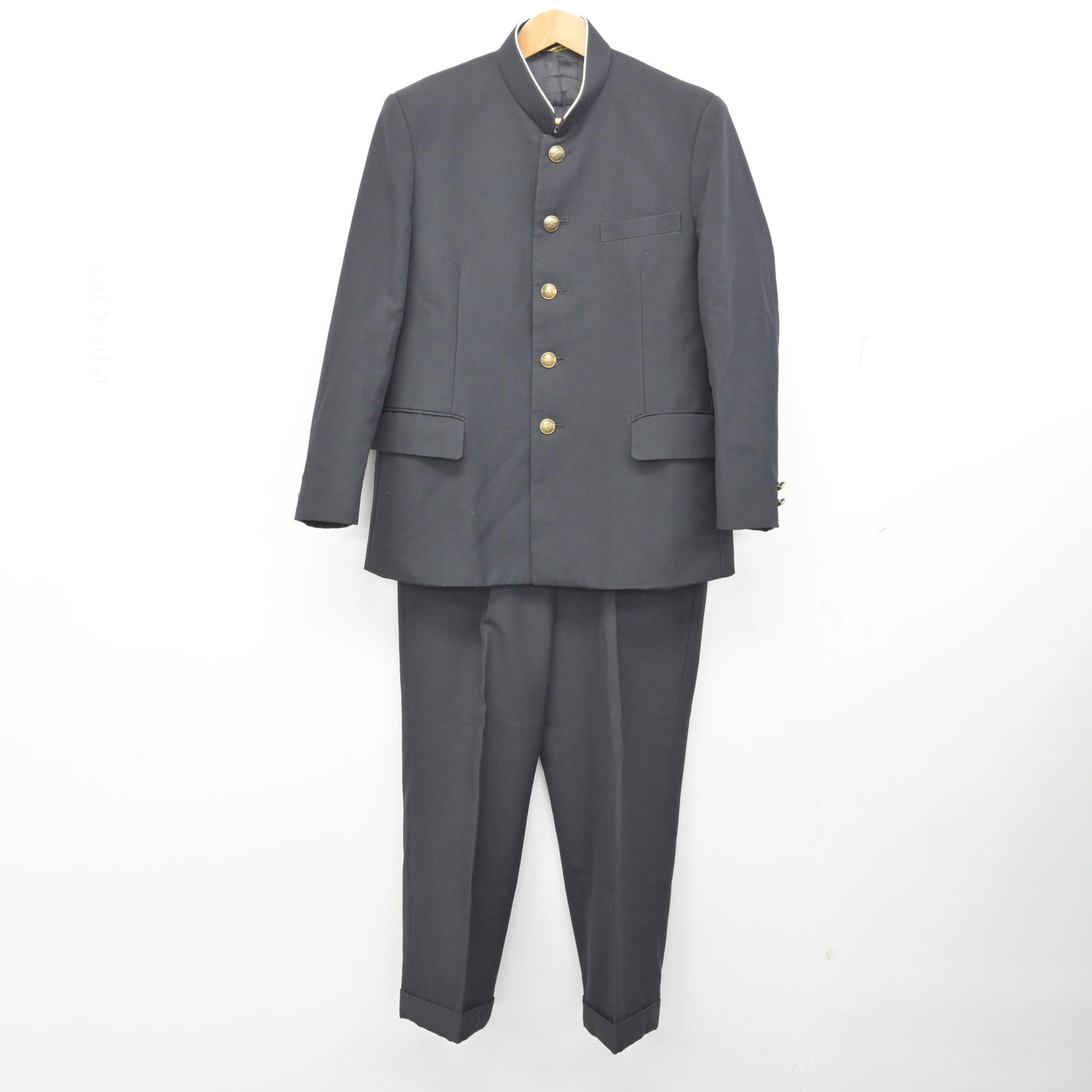 中古】埼玉県 草加市立栄中学校 男子制服 3点 (学ラン・ズボン