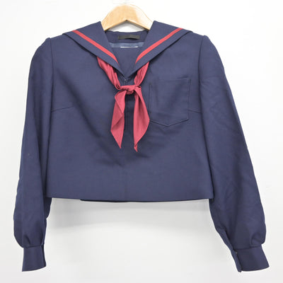 【中古】青森県 下長中学校 女子制服 3点 (セーラー服・スカート) sf092963