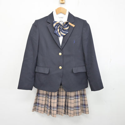 【中古】宮崎県 宮崎日本大学高等学校 女子制服 4点 (ブレザー・シャツ・スカート) sf092993