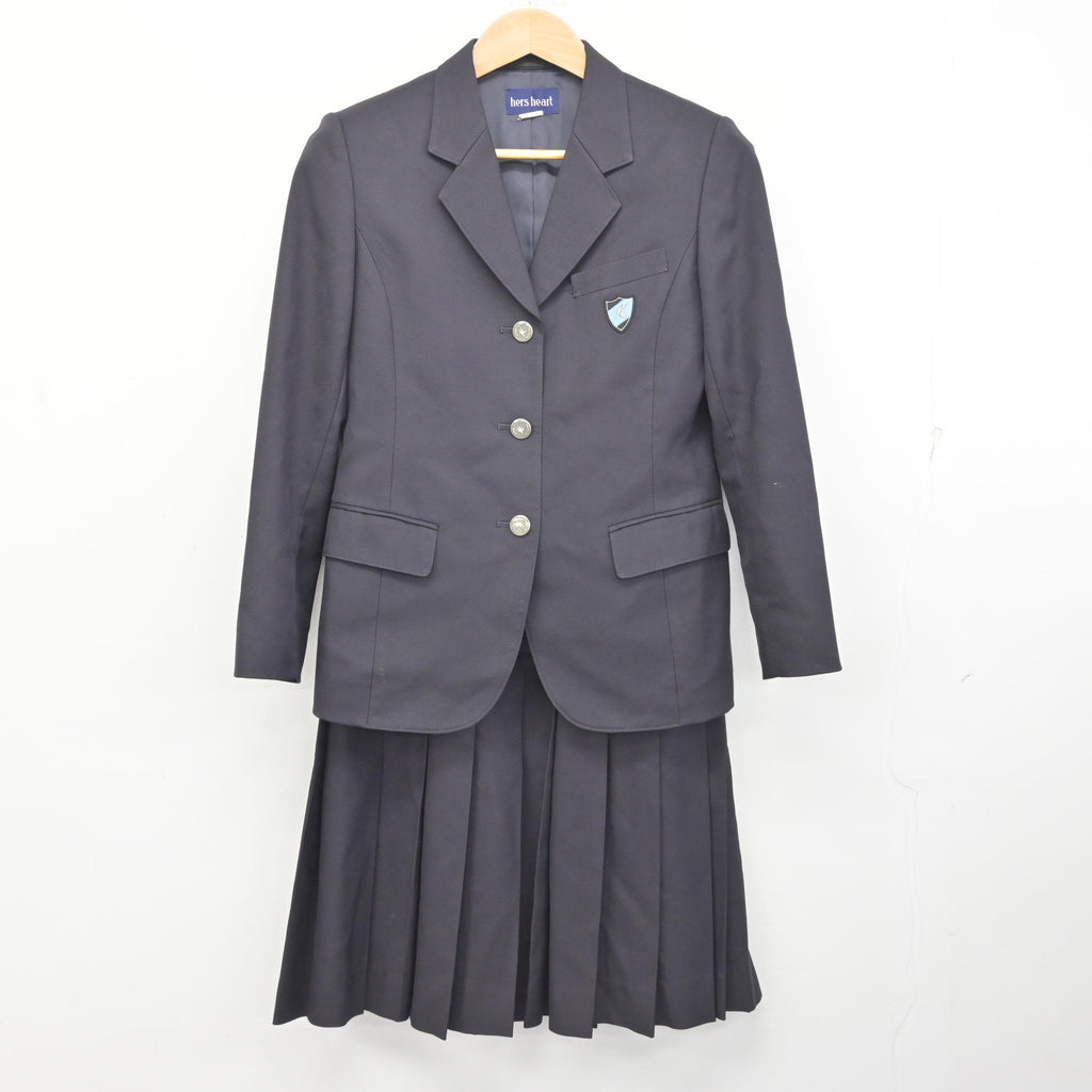 中古】北海道 札幌清田高等学校 女子制服 2点 (ブレザー・スカート