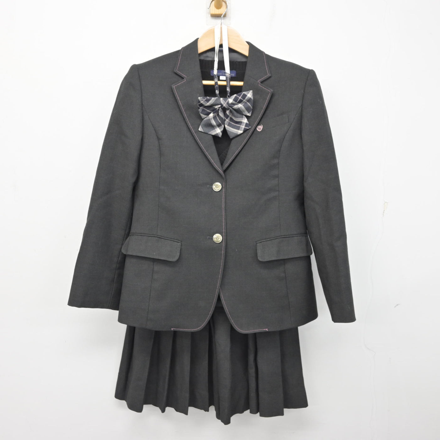 中古】兵庫県 兵庫大学附属須磨ノ浦高等学校 女子制服 4点 (ブレザー 