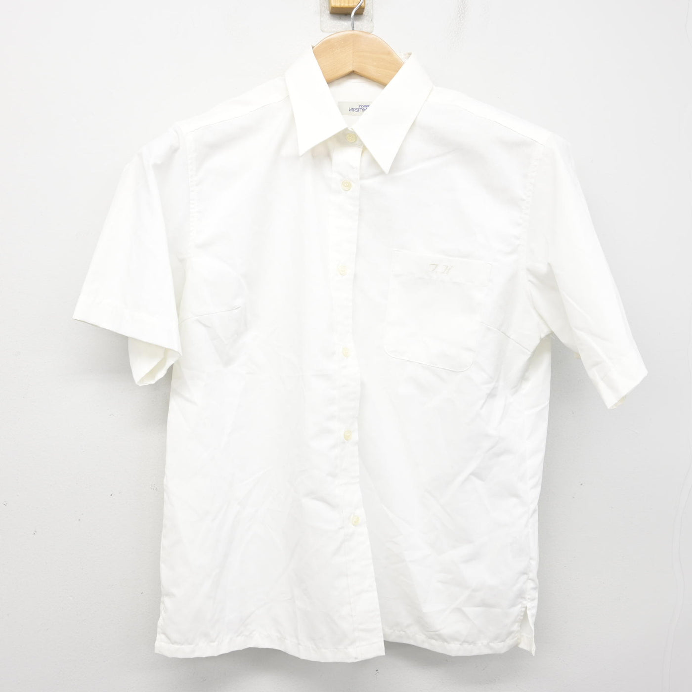 【中古】愛知県 豊橋高等学校 女子制服 2点 (ニットベスト・シャツ) sf093093