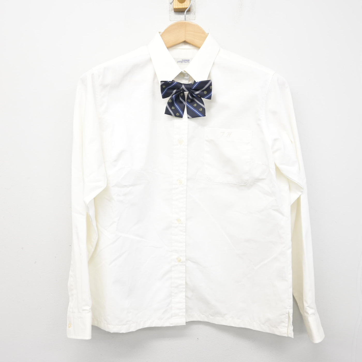 【中古】愛知県 豊橋高等学校 女子制服 4点 (ニット・シャツ・スカート) sf093095