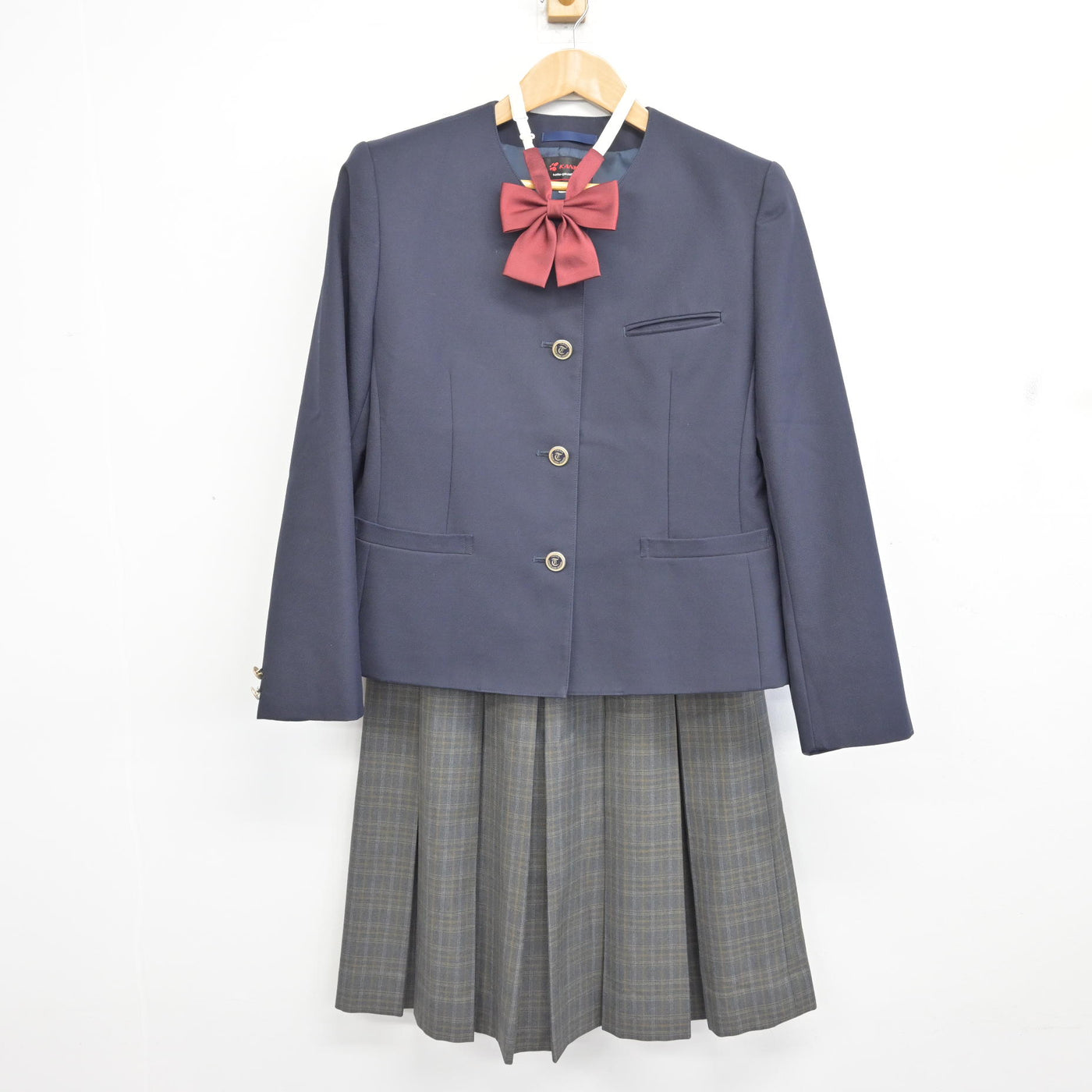 中古】宮城県 多賀城中学校 女子制服 4点 (ブレザー・スカート 
