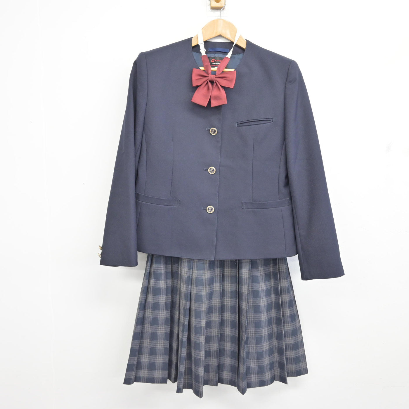 中古】宮城県 多賀城中学校 女子制服 4点 (ブレザー・スカート