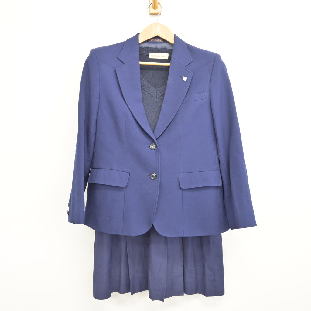中古】埼玉県 大宮光陵高等学校 女子制服 4点 (ブレザー・ニット 
