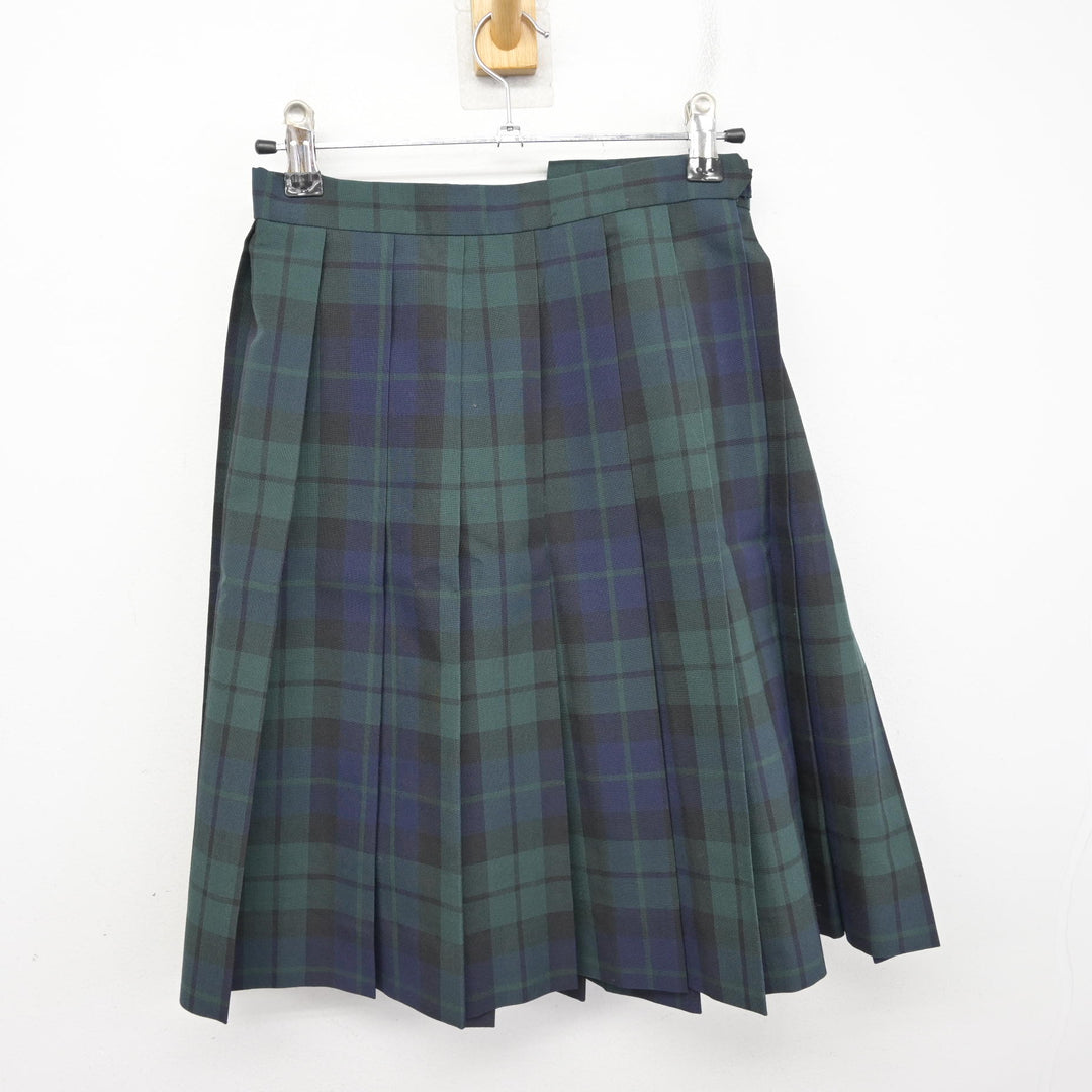 白鵬女子　スカート ブラウス ベスト 中古】宮崎県 鵬翔高等学校 女子制服 3点 (ブラウス・スカート