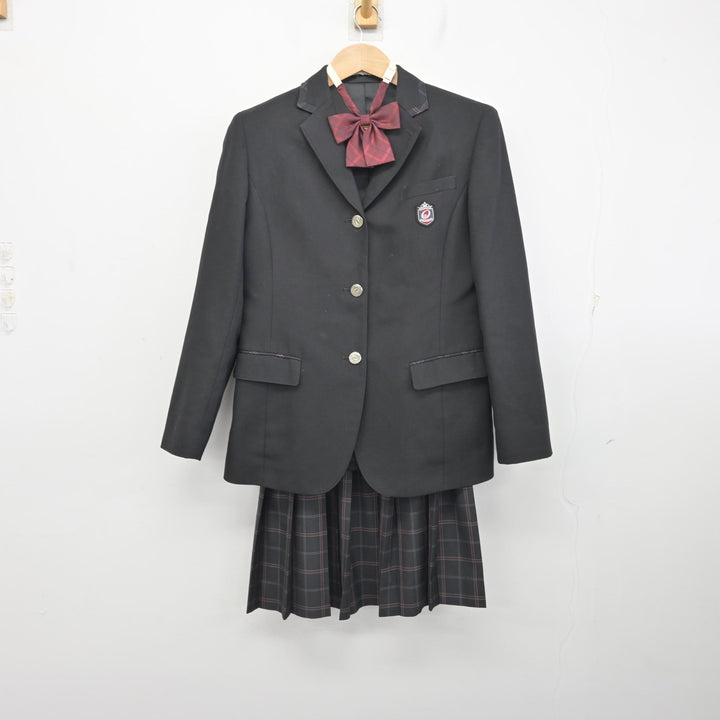 大阪高等学校　制服　女子　スカート 中古制服】大阪府 大阪高等学校 女子制服 4点（ブレザー・シャツ