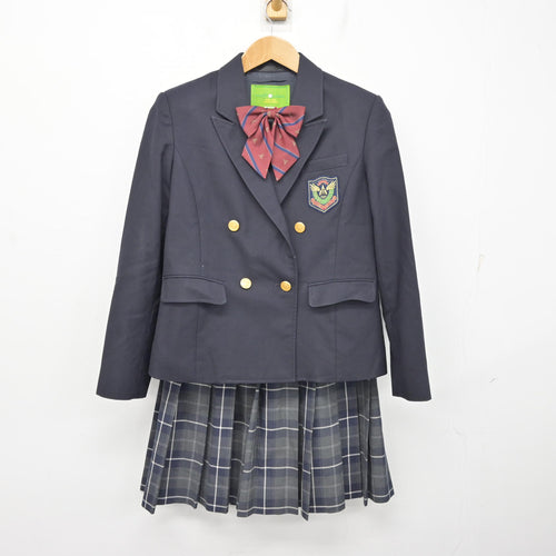 中古】北海道 旭川西高等学校 女子制服 4点 (ブレザー・スカート