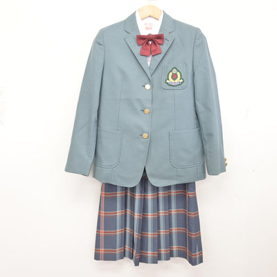 【中古】宮城県 広瀬中学校 女子制服 5点 (ブレザー・シャツ・スカート) sf093568