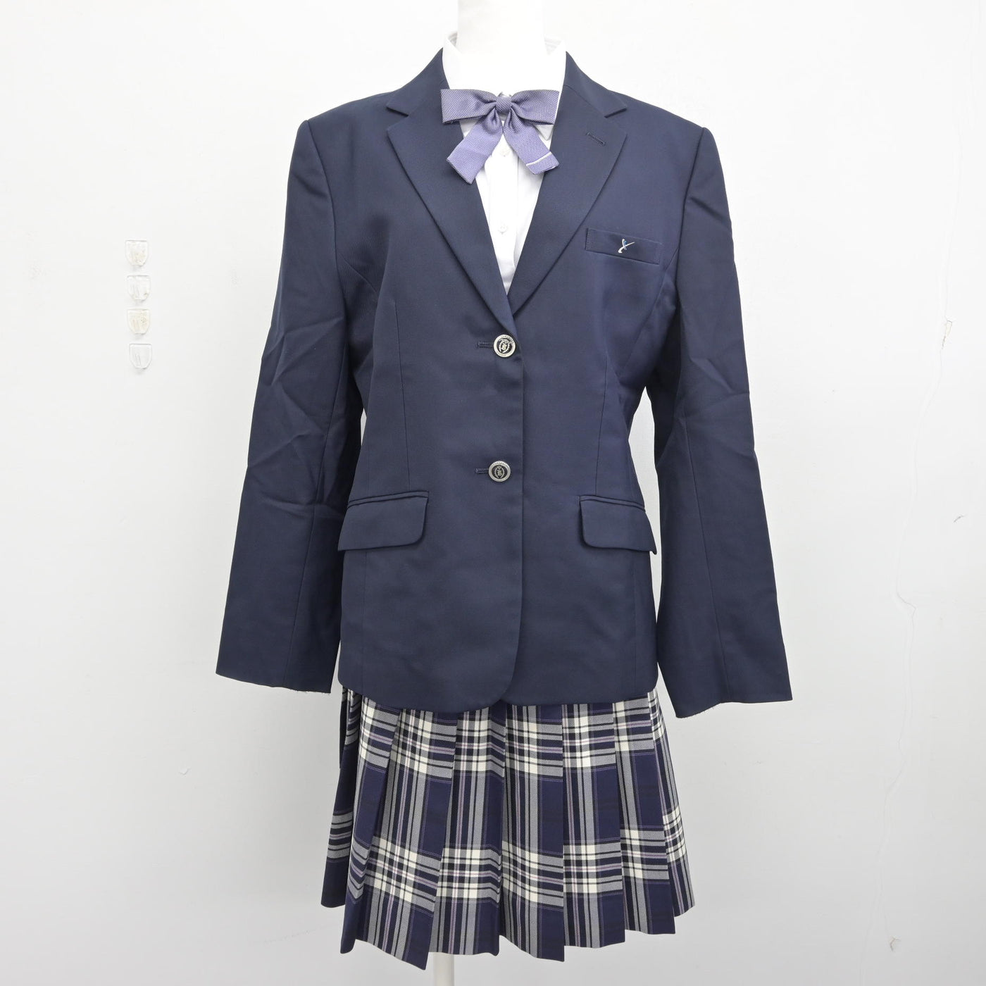 【中古】埼玉県 山村学園高等学校 女子制服 4点 (ブレザー・シャツ・スカート) sf093579