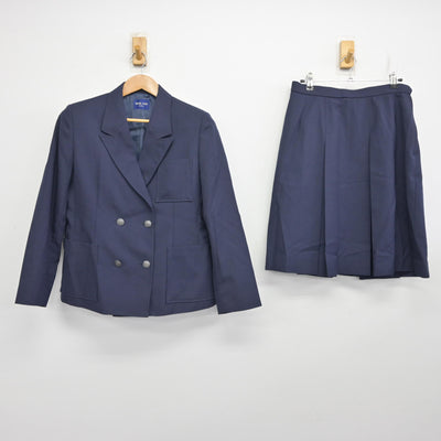 【中古】神奈川県 岡津中学校 女子制服 3点 (ブレザー・スカート) sf093586