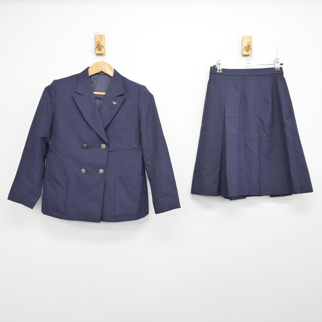 中古】神奈川県 岡津中学校 女子制服 4点 (ブレザー・スカート