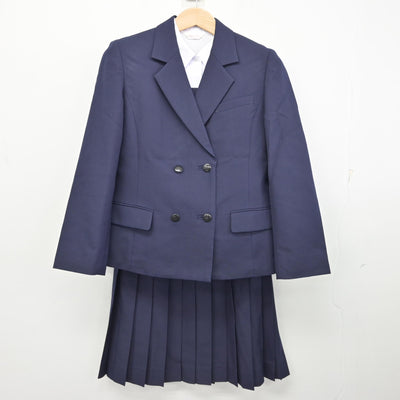 【中古】愛媛県 松山南高等学校 女子制服 5点 (ブレザー・ベスト・シャツ・スカート) sf093596