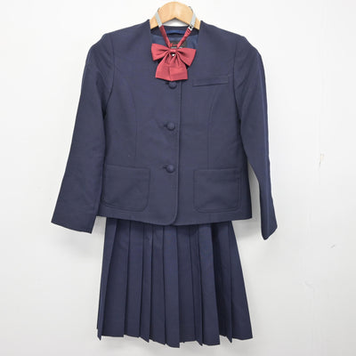 【中古】愛媛県 松山市立東中学校 女子制服 4点 (ブレザー・スカート) sf093601