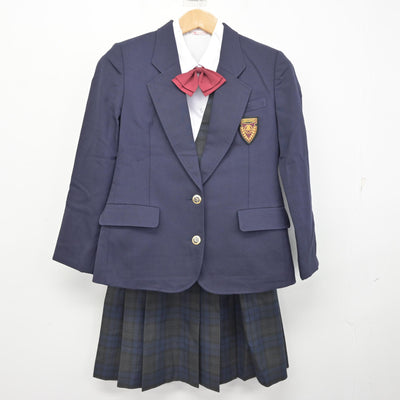 【中古】愛媛県 済美高等学校 女子制服 5点 (ブレザー・ベスト・シャツ・スカート) sf093605