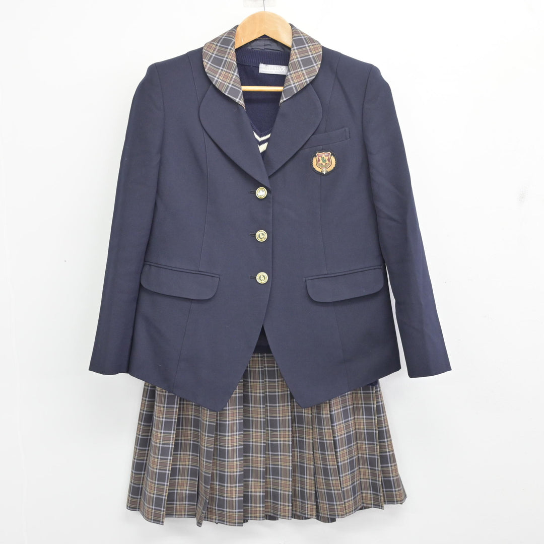夕陽ヶ丘学園高校　男子ブレザーL 新品未使用 中古制服】大阪府 常翔啓光学園高等学校 女子制服 4点（ブレザー
