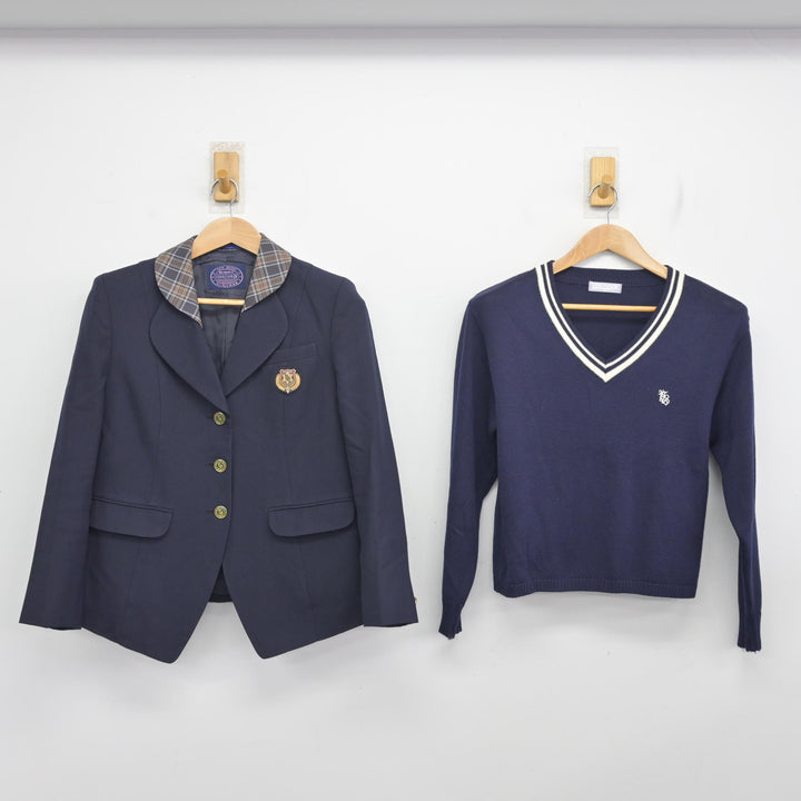 中古】大阪府 八尾翠翔高等学校/旧制服 女子制服 3点 (ブレザー