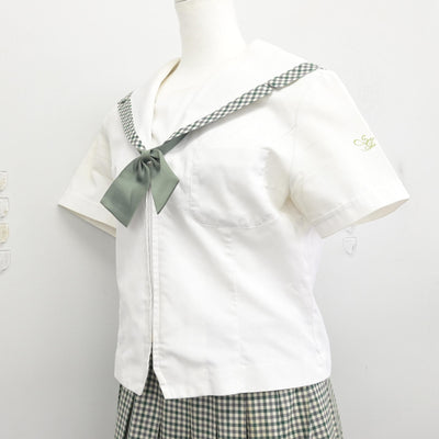 【中古】福島県 須賀川桐陽高等学校 女子制服 3点 (セーラー服・スカート) sf093652