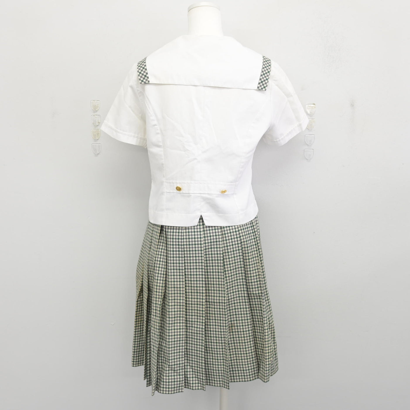【中古】福島県 須賀川桐陽高等学校 女子制服 3点 (セーラー服・スカート) sf093652