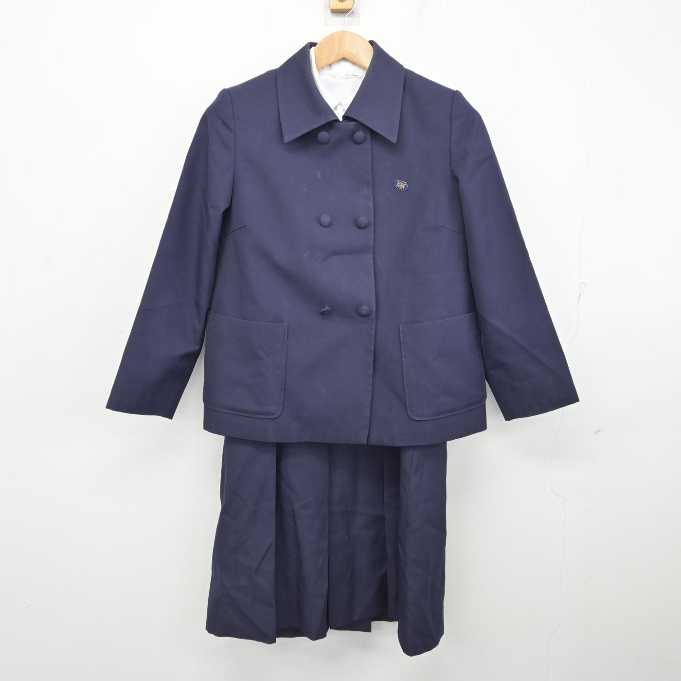 【中古】青森県 青森高等学校 女子制服 4点 (ブレザー・シャツ・ジャンパースカート) sf093719