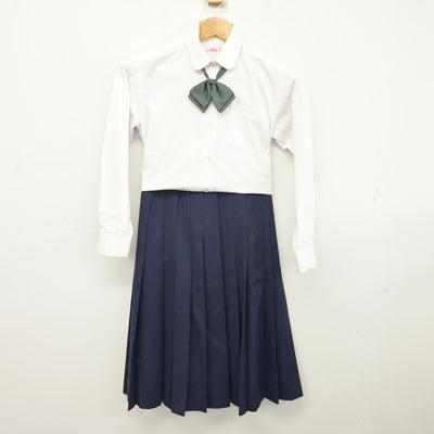 【中古】青森県 青森市立南中学校 女子制服 4点 (ブレザー・シャツ・スカート) sf093722