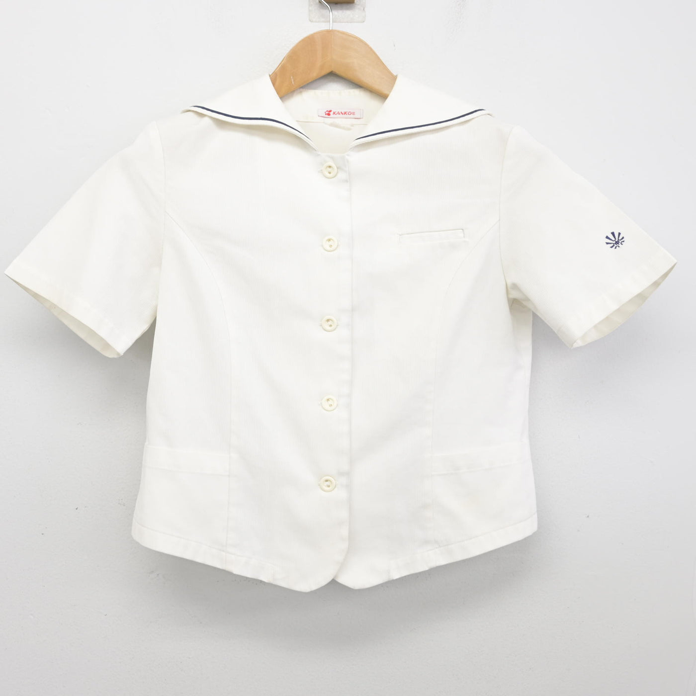 【中古】佐賀県 致遠館中学校・高等学校 女子制服 2点 (セーラー服) sf093753