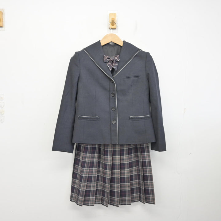 中古】北海道 札幌光星高等学校 女子制服 3点 (ブレザー・スカート