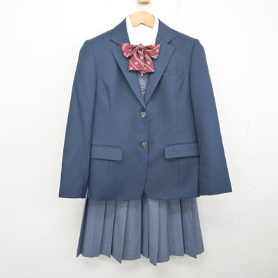 【中古】愛知県 東邦高等学校 女子制服 5点 (ブレザー・ベスト・シャツ・スカート) sf093827