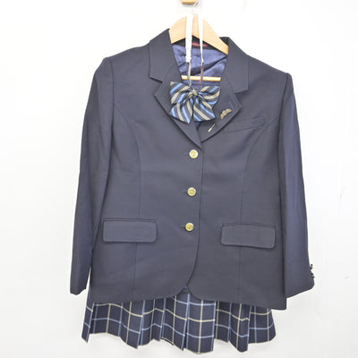 【中古】群馬県 高崎商科大学附属高等学校 女子制服 5点 (ブレザー・スカート) sf093864