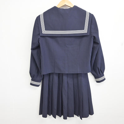 【中古】福島県 白河中央中学校 女子制服 3点 (セーラー服・スカート) sf093868